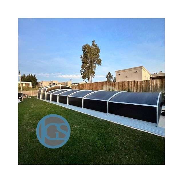 cubiertas para piscinas de aluminio y policarbonato